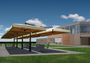 Solskydd parasol av PVC MD616P 600x1600